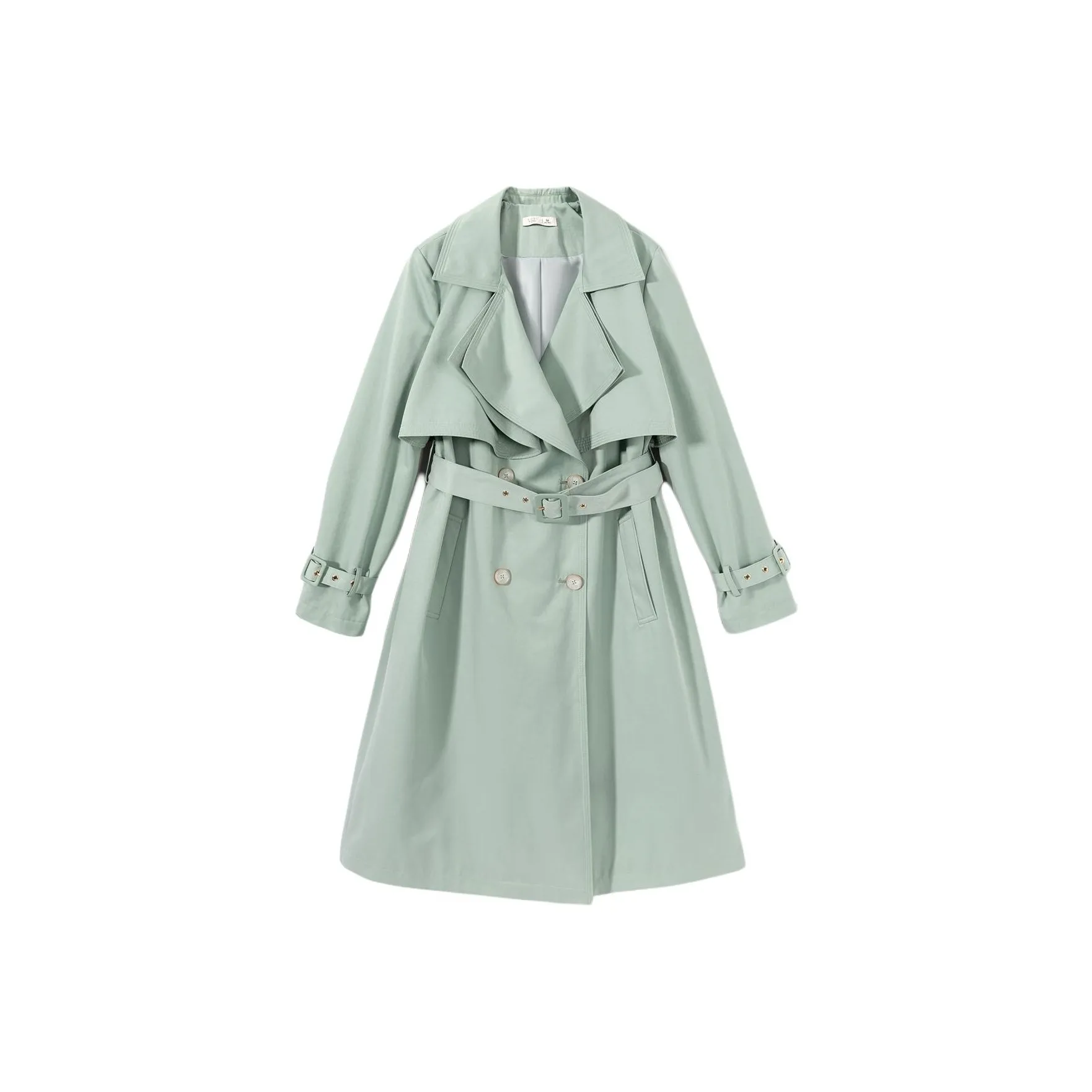 EICHITOO Trench Coat Women's Light Green