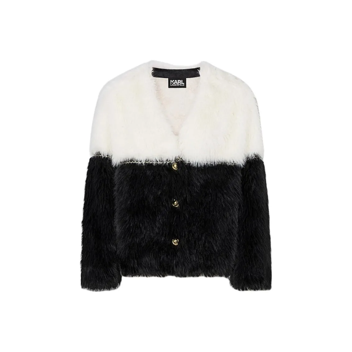 KARL LAGERFELD Вельвет Feel Куртка Женская Черный Белый