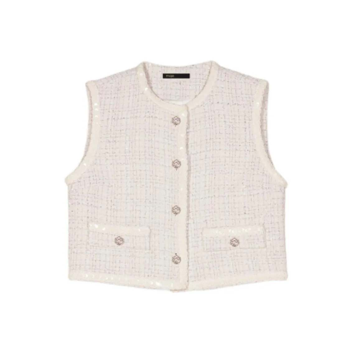 Maje Sequin embellished Tweed Jacket