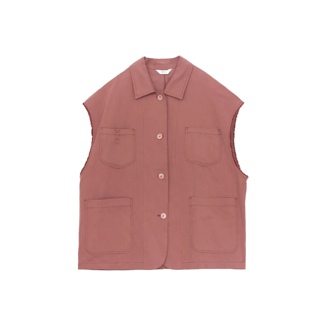 IT'Real SS25 Жилет Женские Красно-бурый