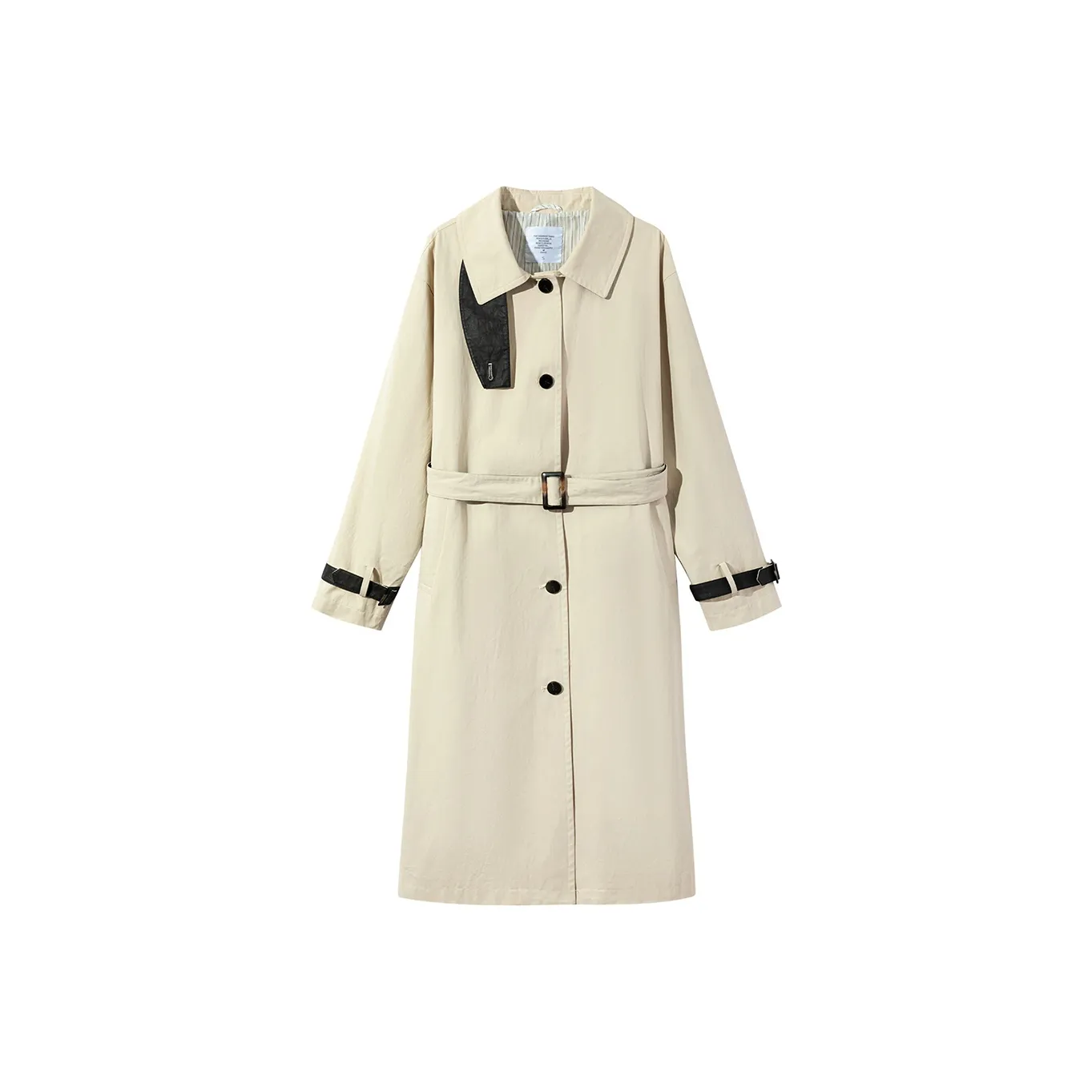 Ouyang Тренчкот Женский Абрикос