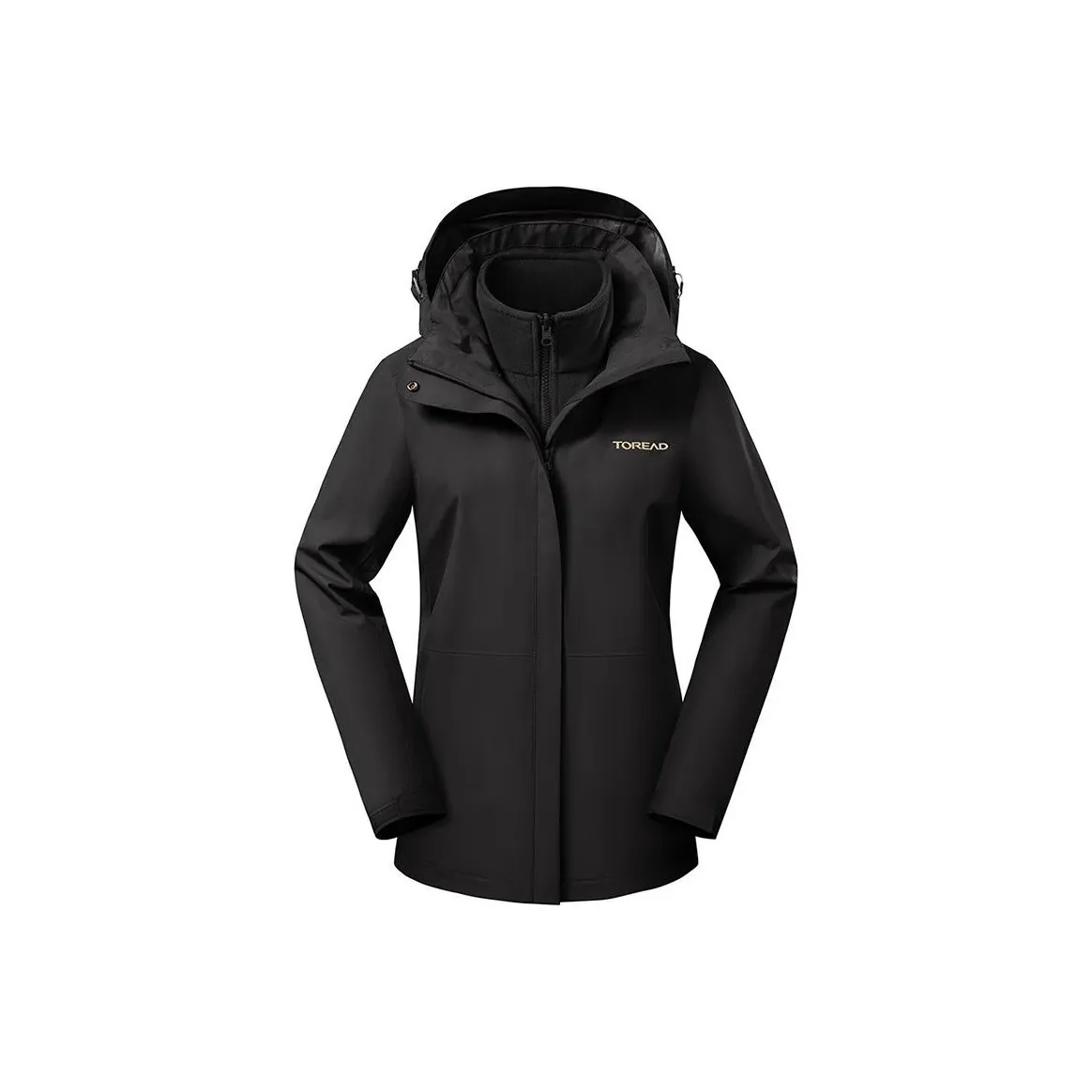 TOREAD Водонепроницаемый Ветрозащитный Термический Антистатический Ветровка Женский Черный