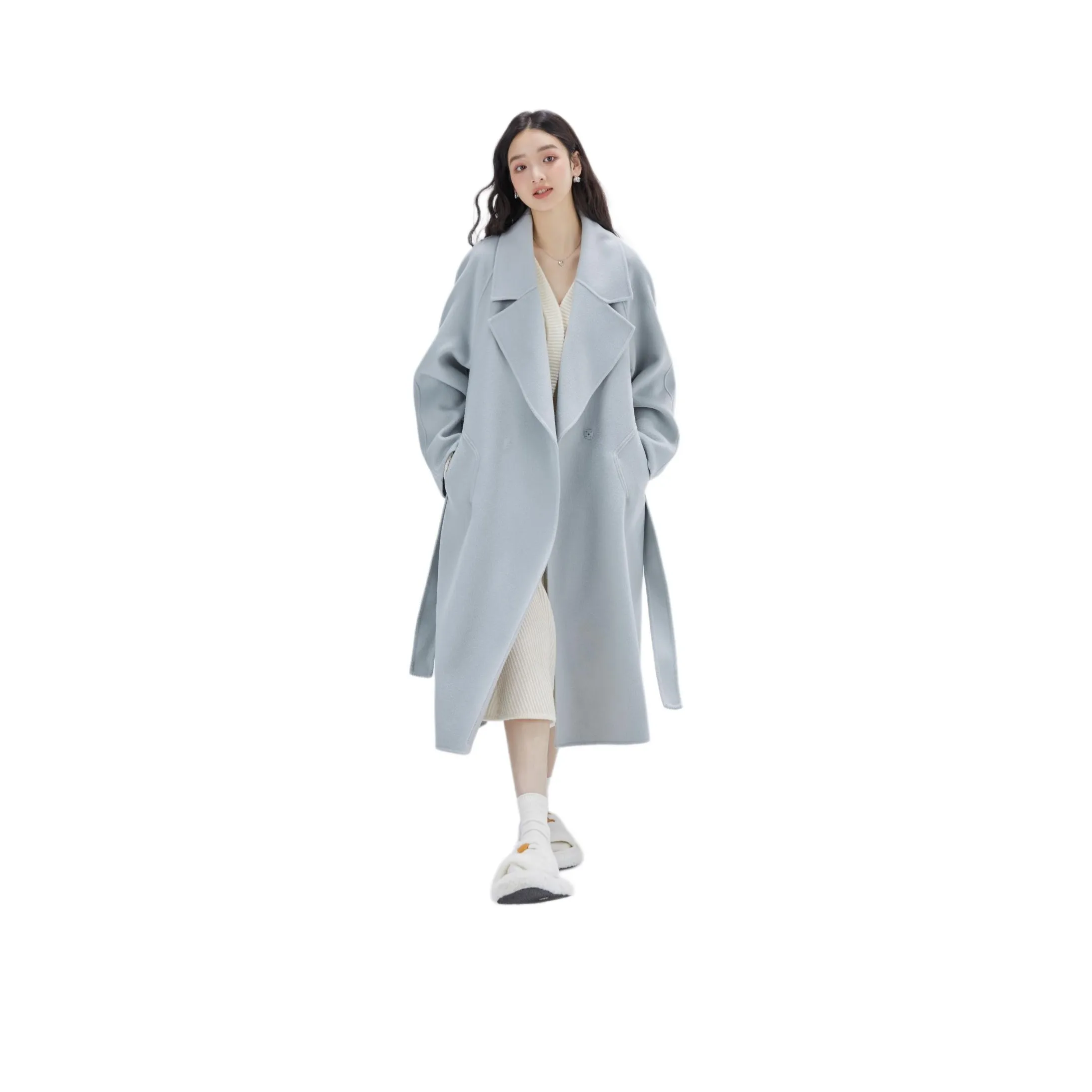 DEAR DEER PUFF Пальто Женское Светло-Синий