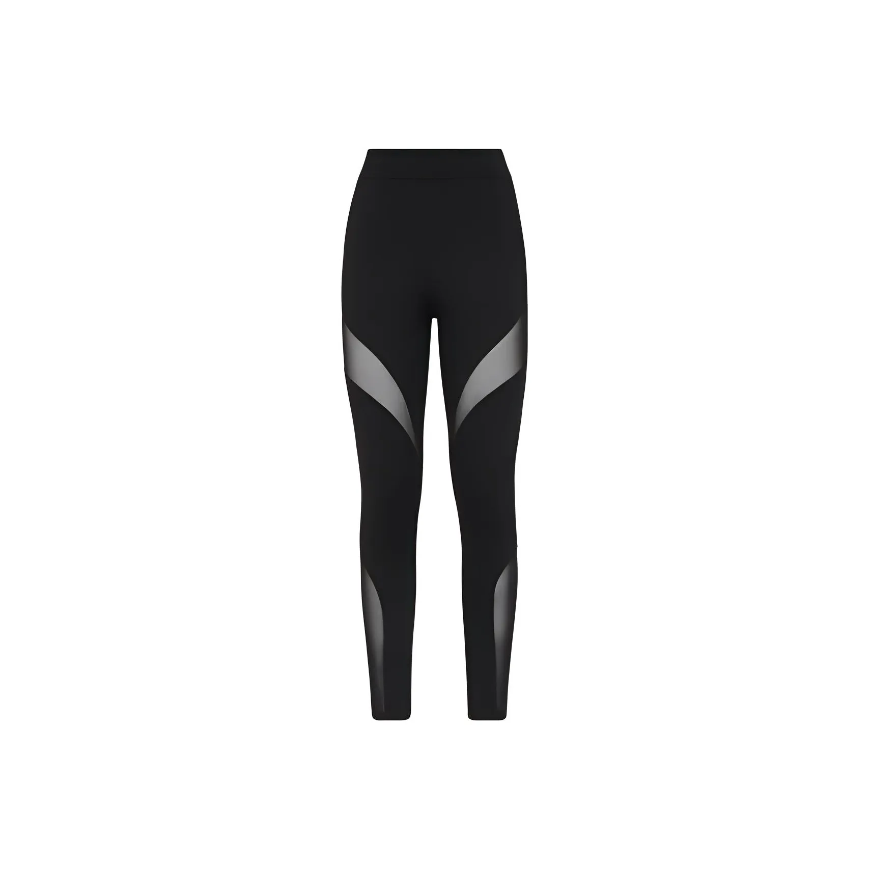 PHILIPP PLEIN Sheer panel Ribbed Stretch Leggings