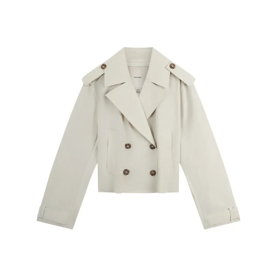 Calvin Klein Тренчкот Женский Бежевый Абрикос