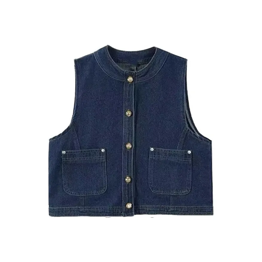 CDAYU Темно-синий Женские Жилеты