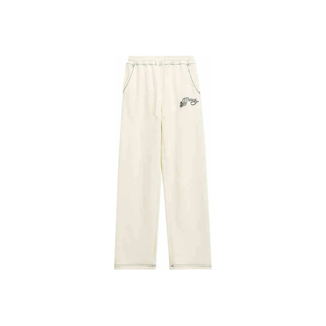 Ed Hardy FW24 Повседневные брюки Женские Айвори Белый