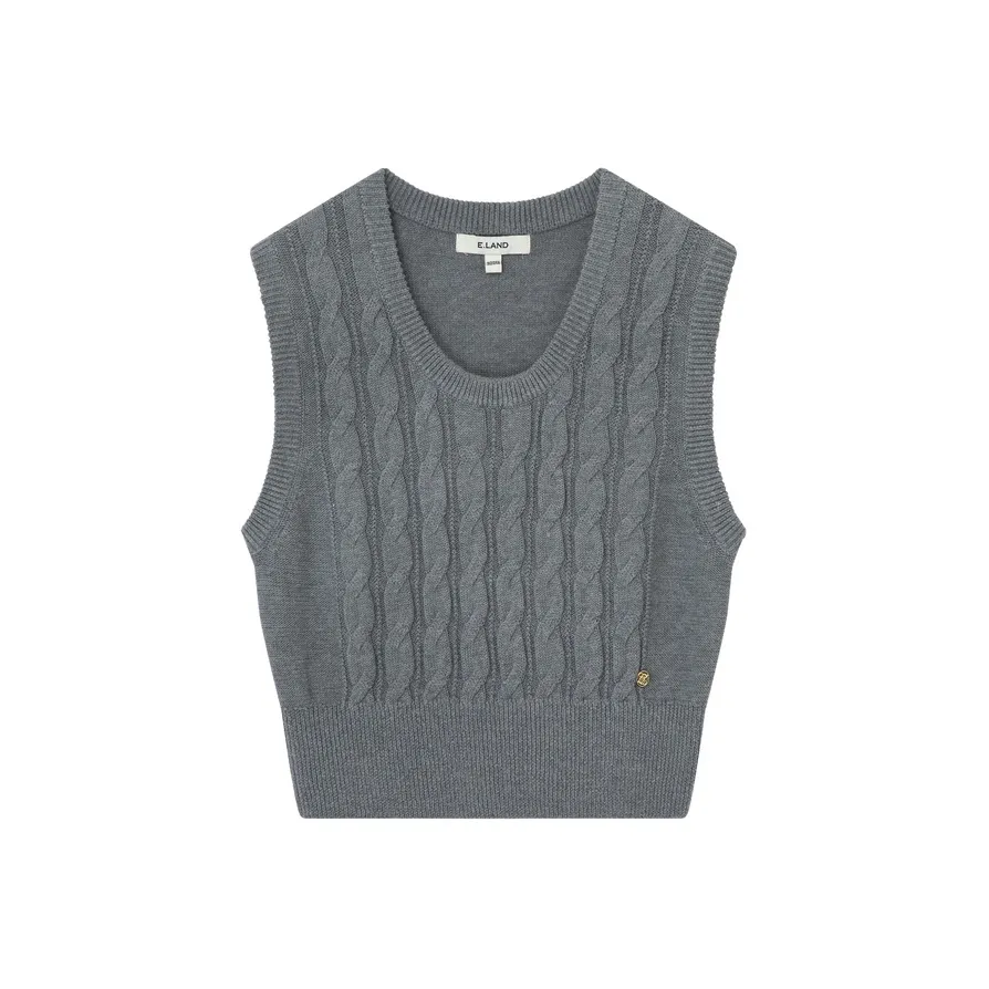 E.land Vest Women's Medium Gray