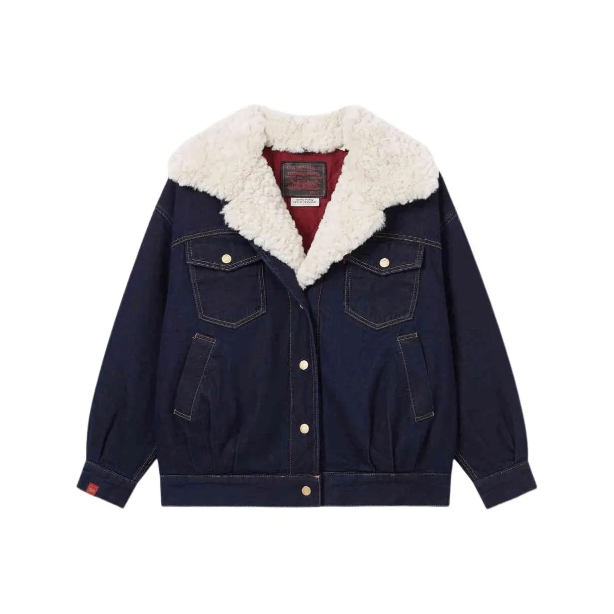 Levis CNY Denim Jackets Women's Dark Blue