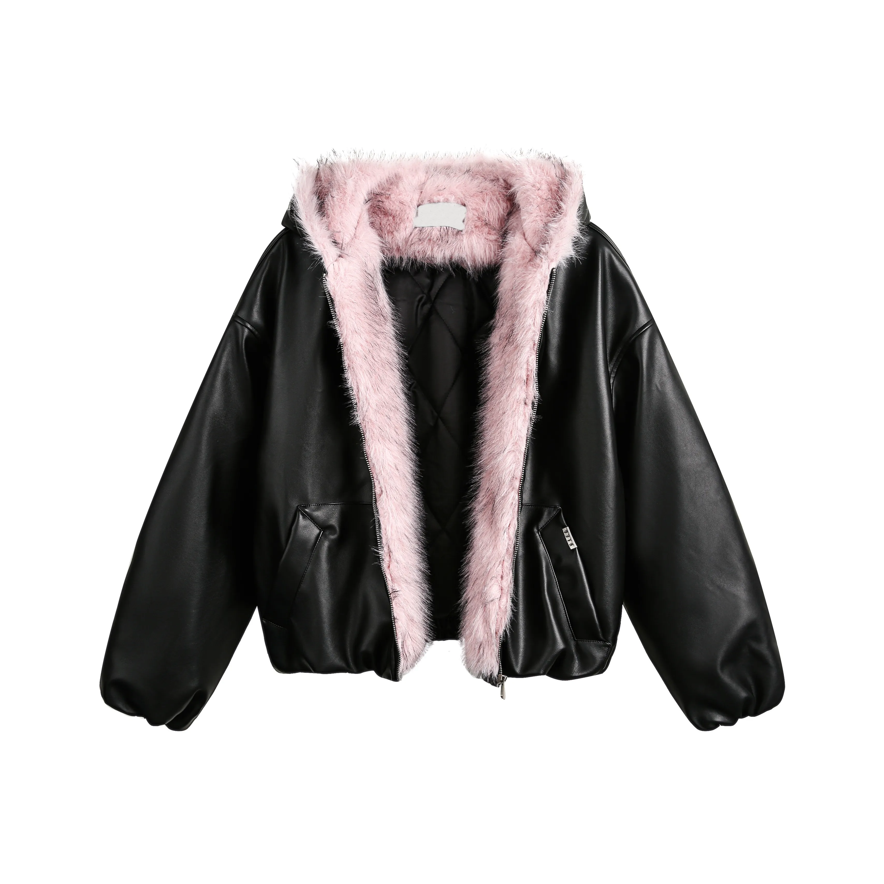 VINMUK Puffer Jackets Unisex Black