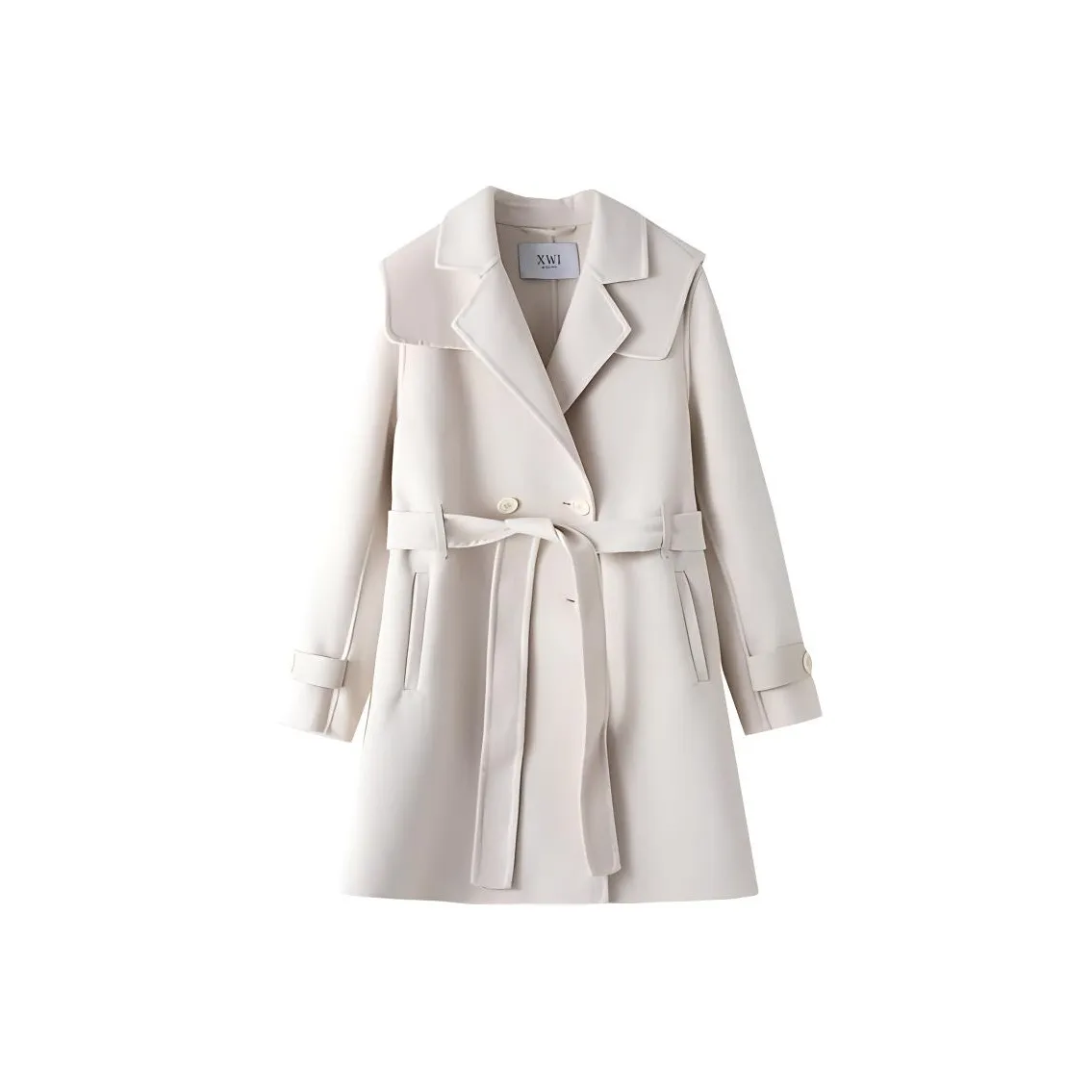 XWI Бежевое Женское Пальто