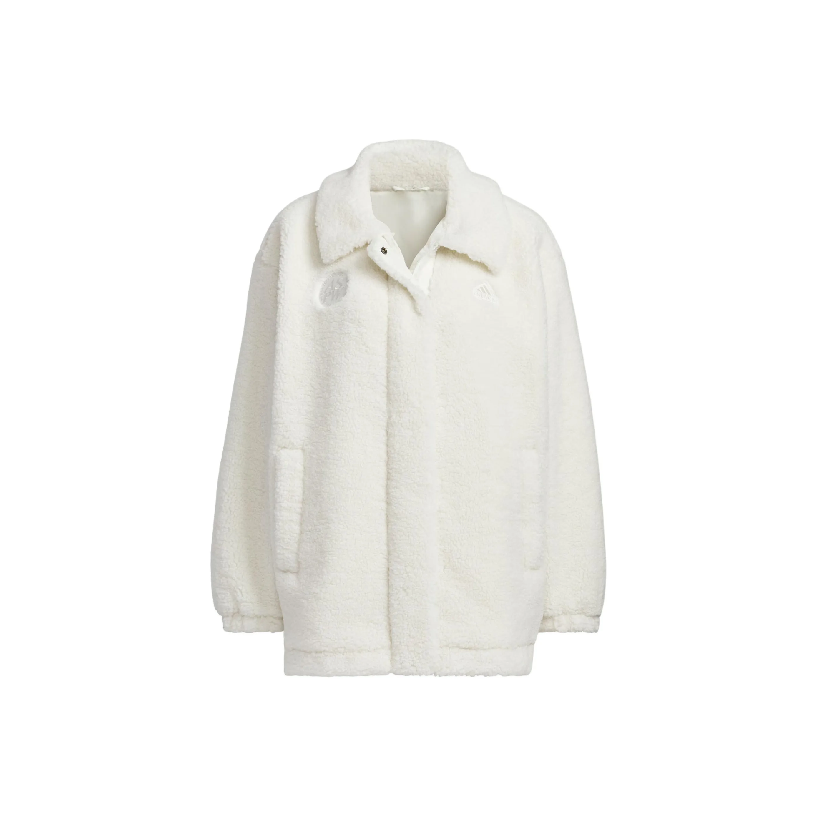 Adidas Lounge FW24 Velvet feel Coat Women's Jade White