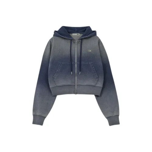 OIOICOLLECTION Песочный Синий Женские Джинсовые Куртки