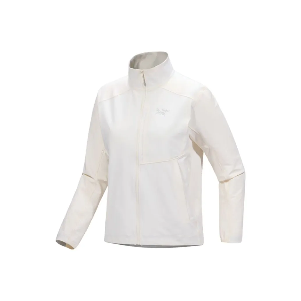 Arcteryx Gamma Series SS25 Windproof Breathable Wear-Resistant Windbreaker Jacket Women's Polar White
