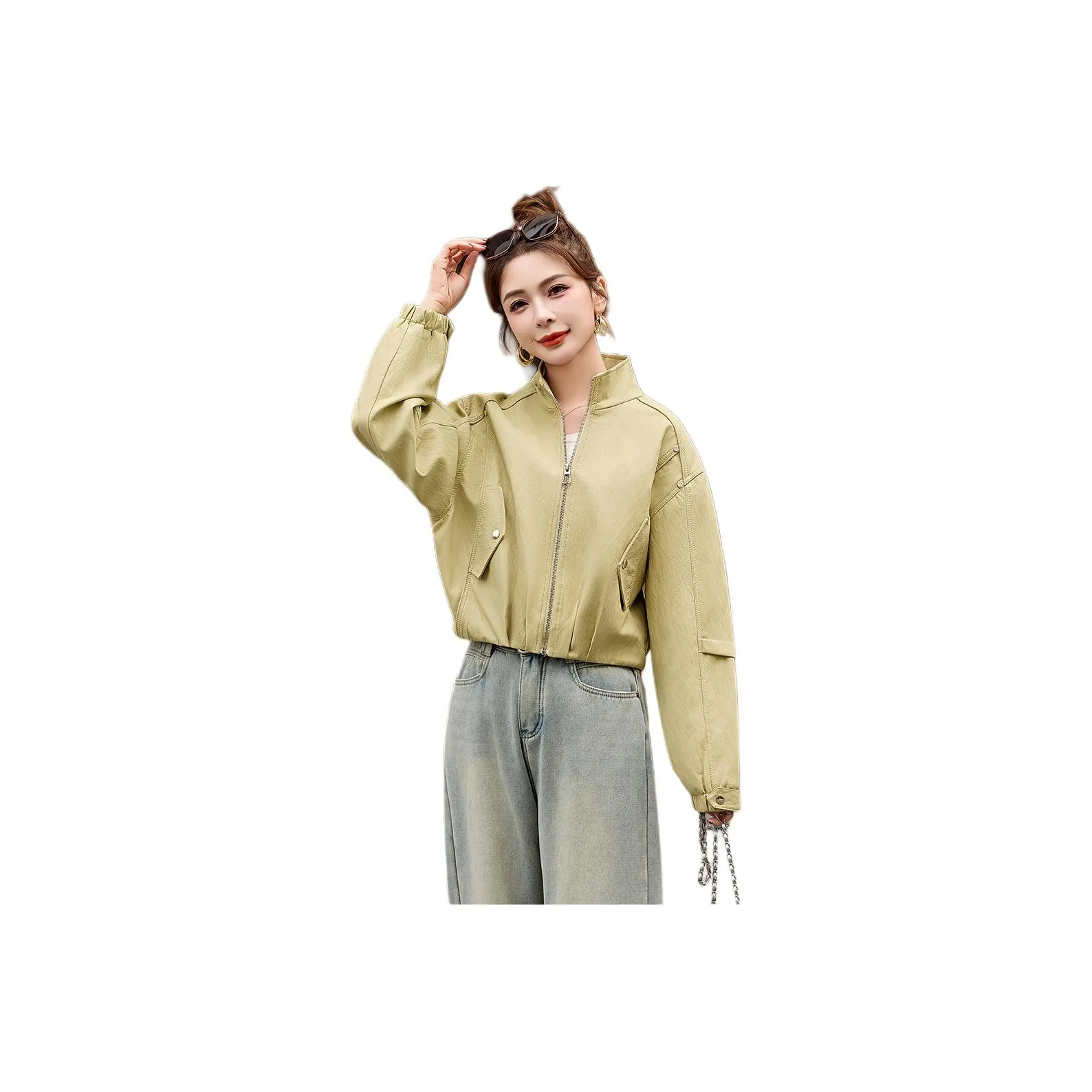 Fele.d Leather Jackets Women's