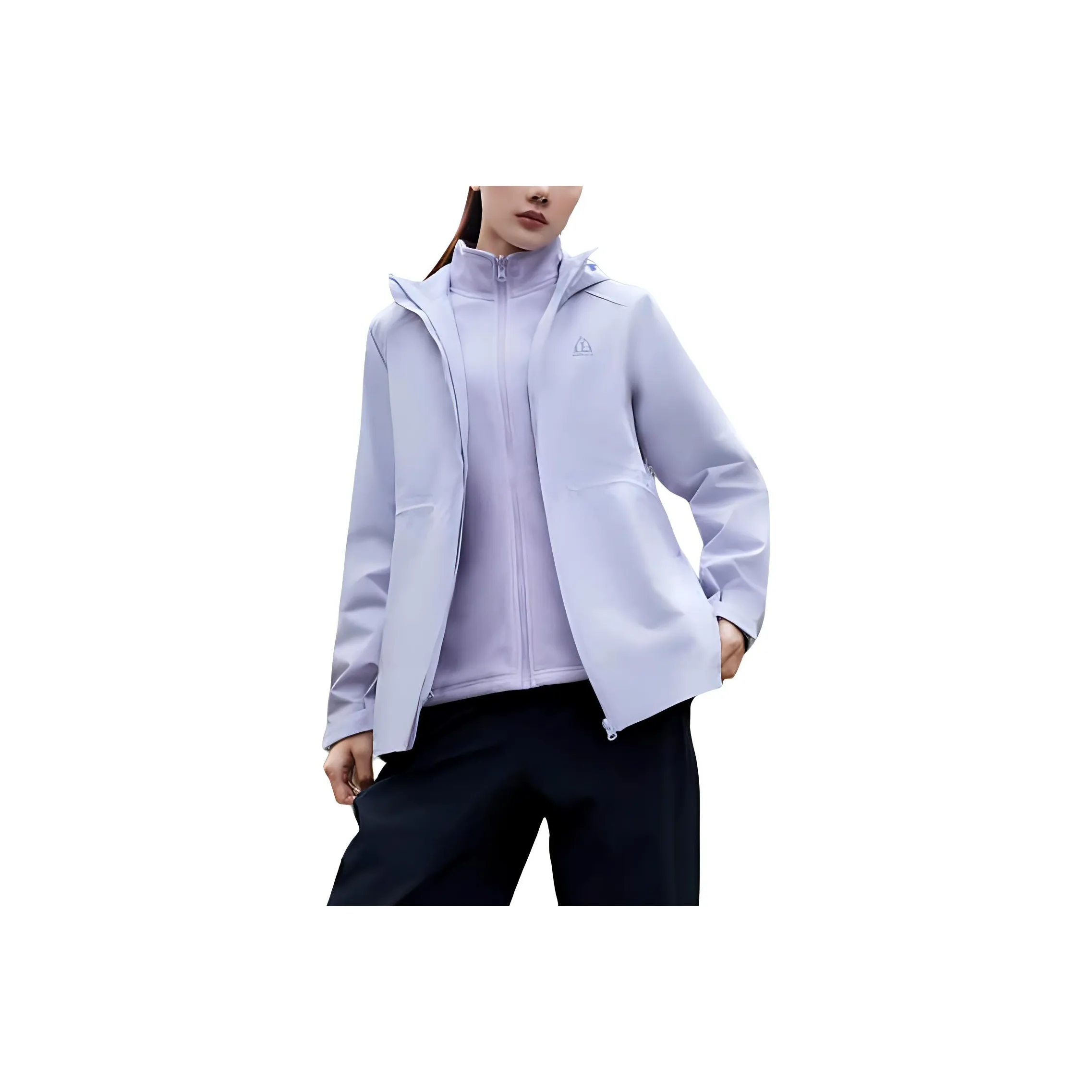 361° Водонепроницаемый Ветрозащитный Устойчивый к истиранию Дождезащитный Ветровка Женские Фиолетовый