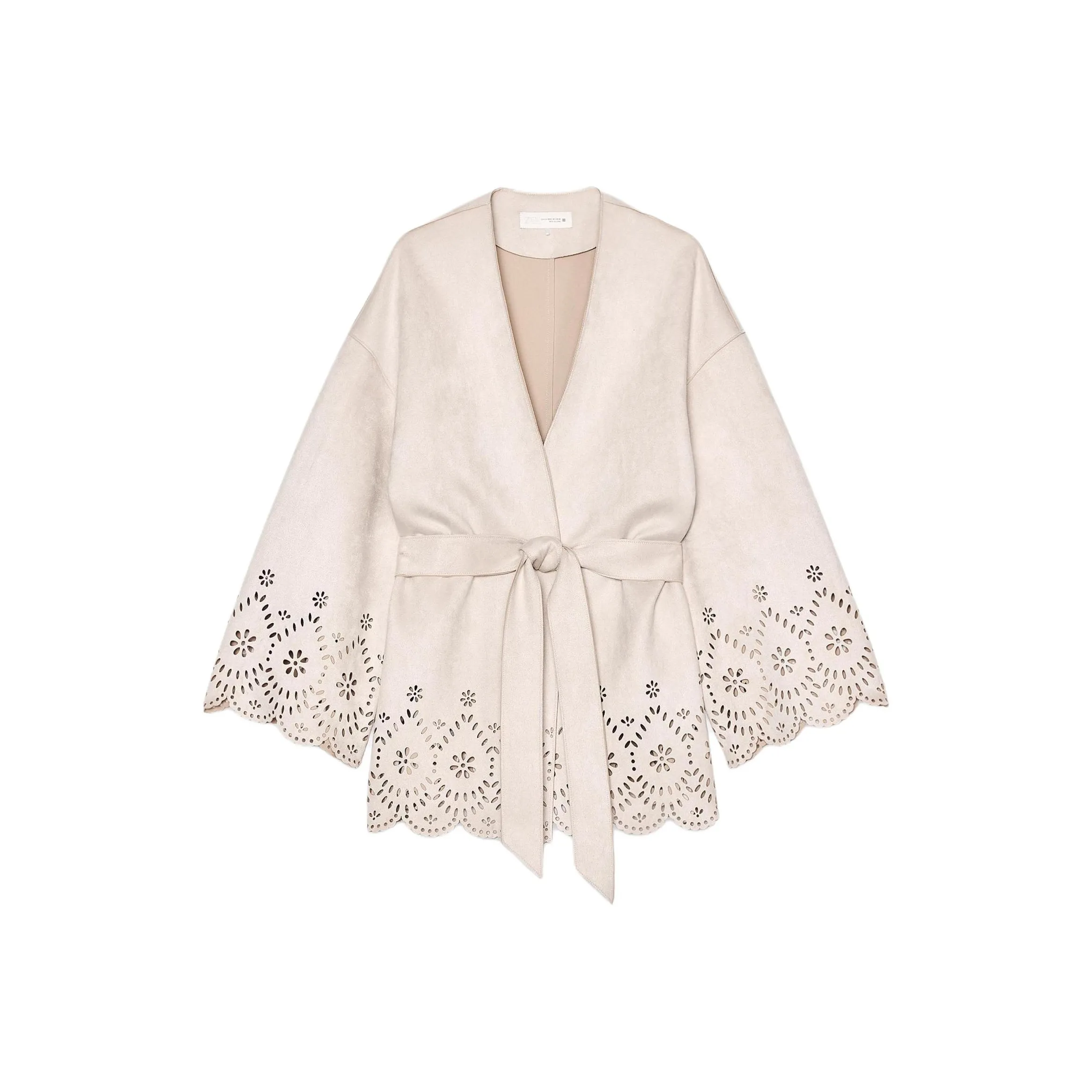 ZARA Trench Coats Women's White