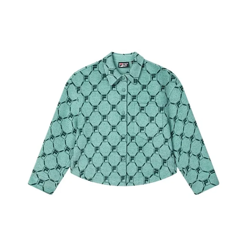 FILA Velvet-feel Coat Women's Dream Field Green