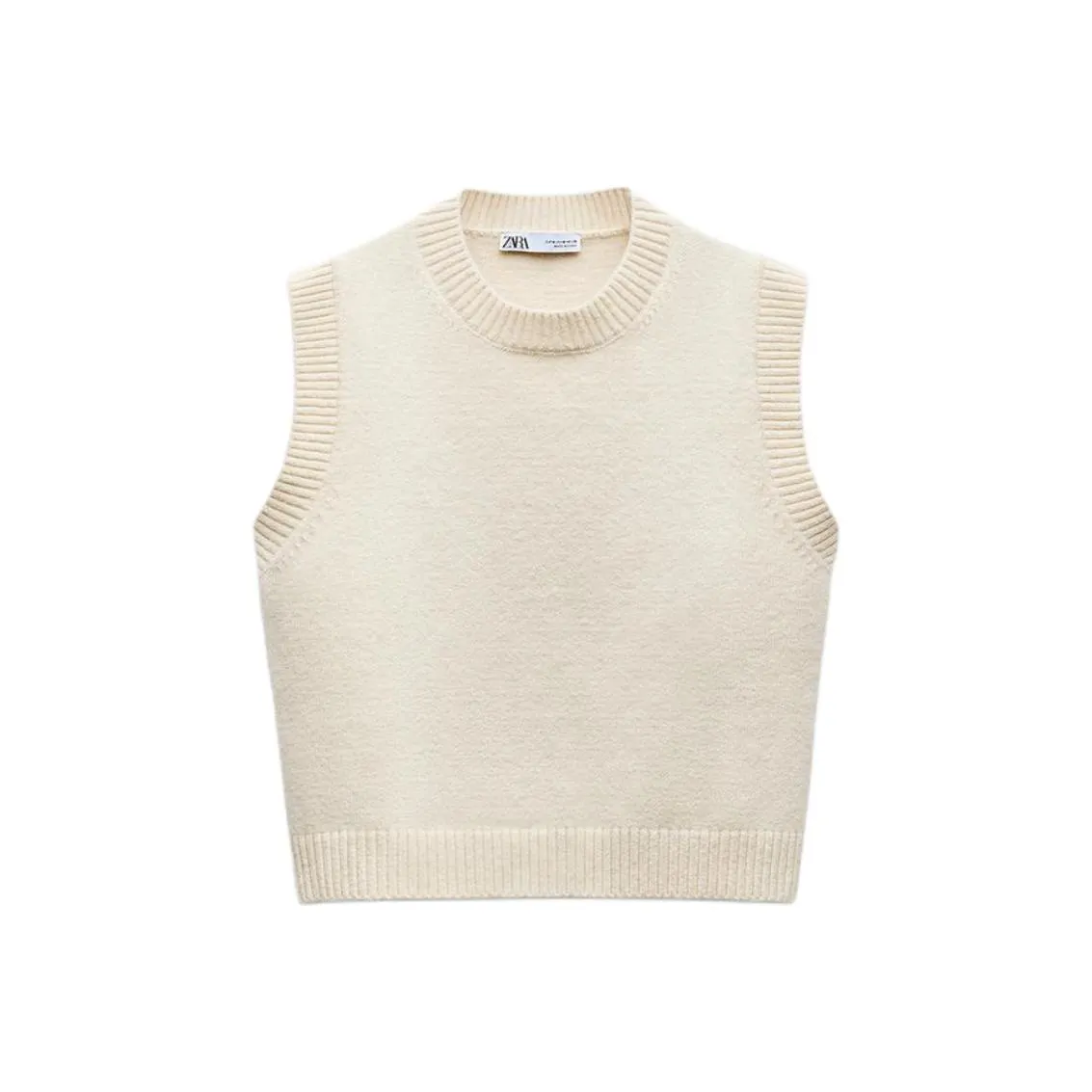 ZARA Белые Женские Жилеты