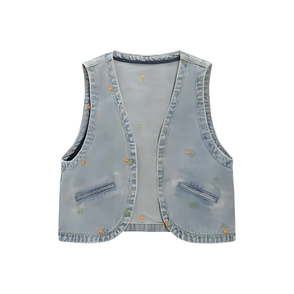 Fragment Vest Women's Denim Blue