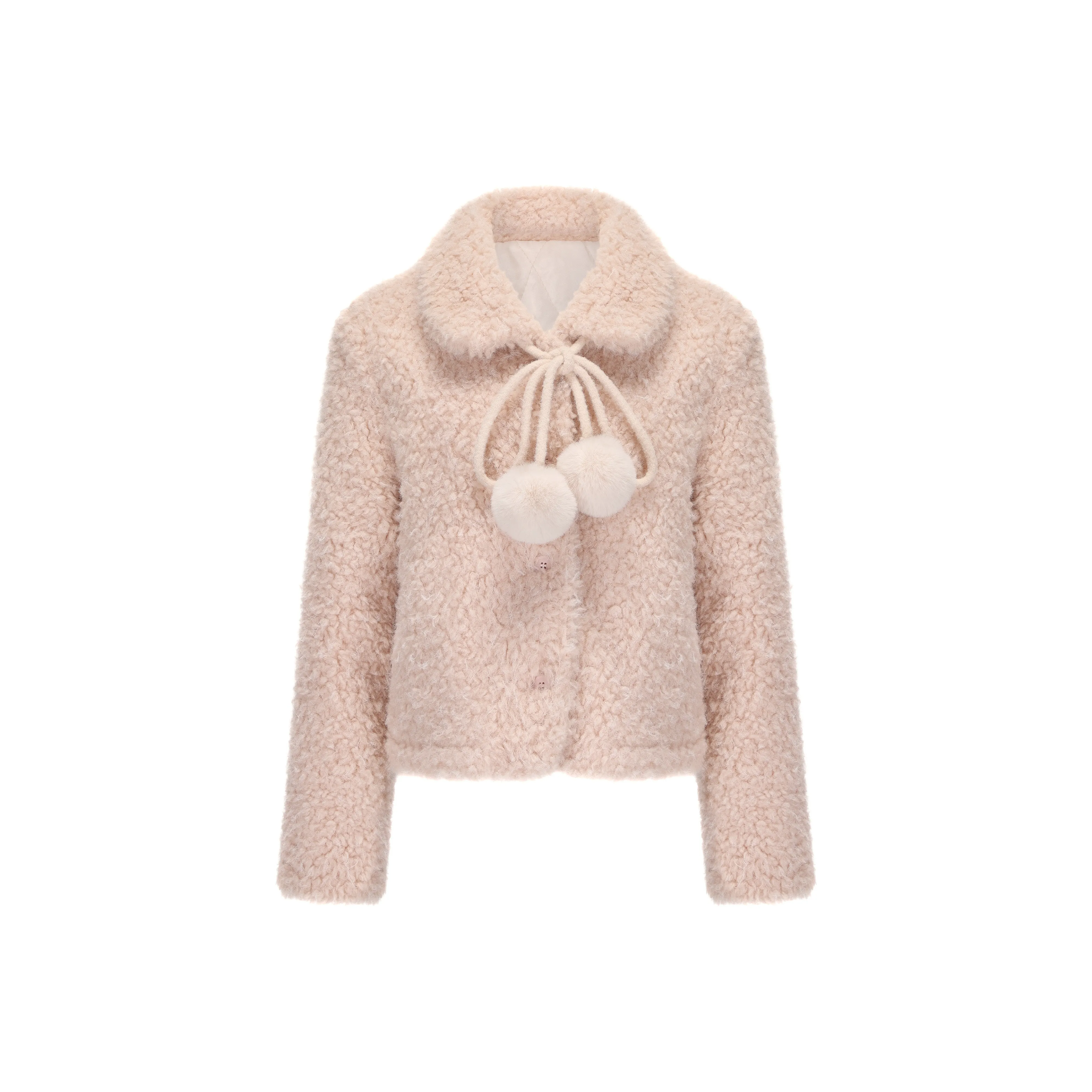 CHIWAWAMEME Бархат Feel Куртка Женская Кожа Розовая