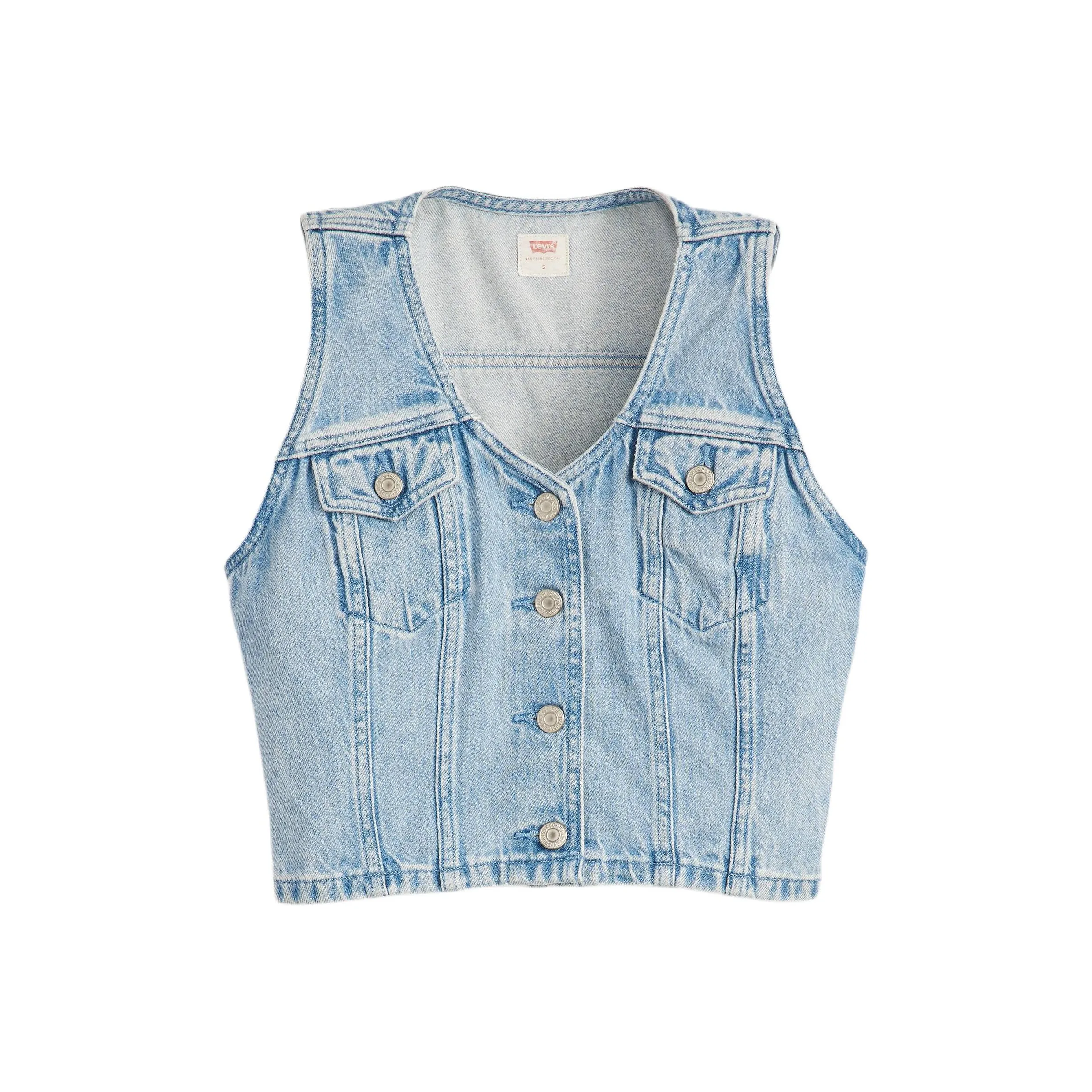 Levis Vests Women's Light Blue