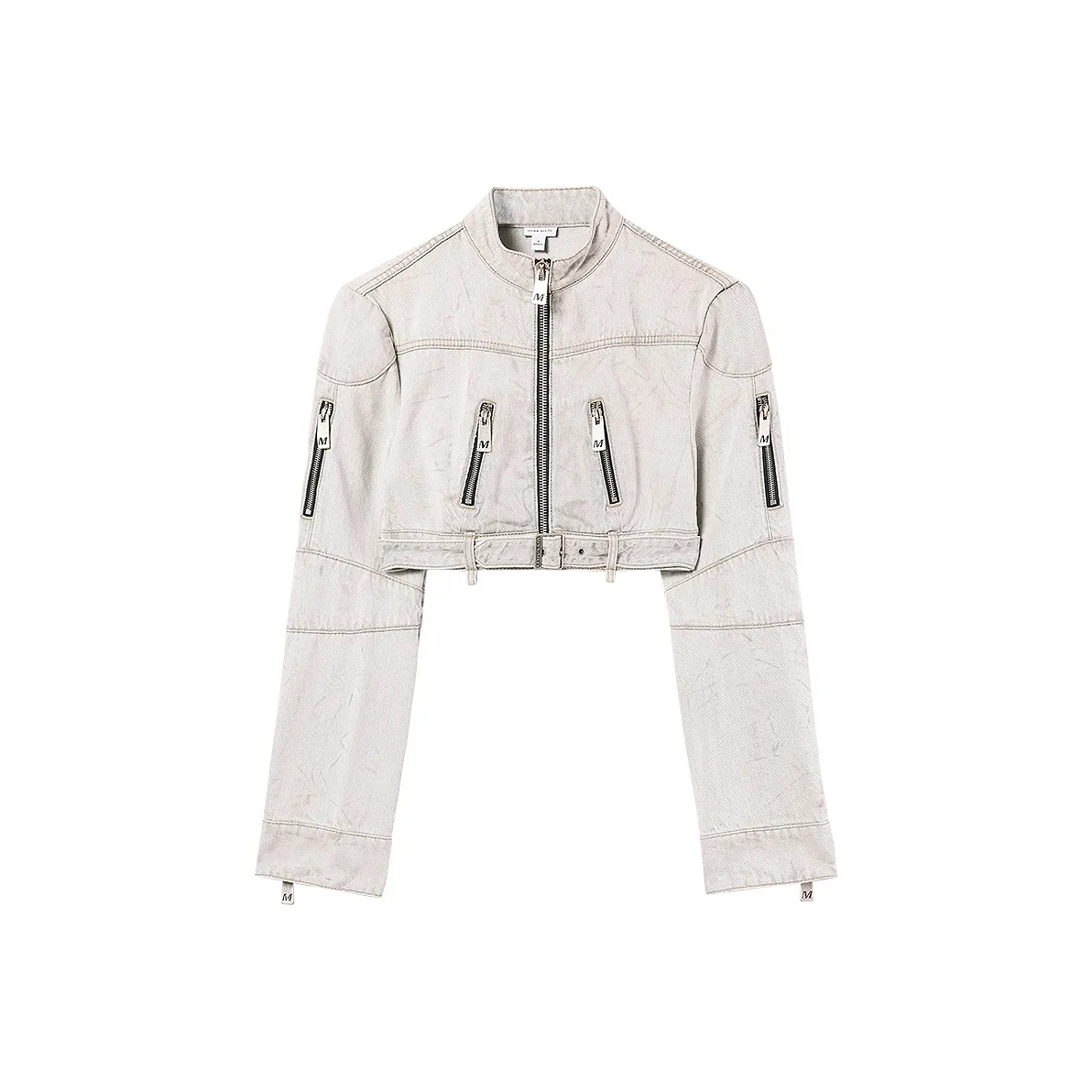 Miss Sixty Cropped Coat Women's Light Gray Мисс Сиксти Укороченное Пальто Женское Светло-Серое