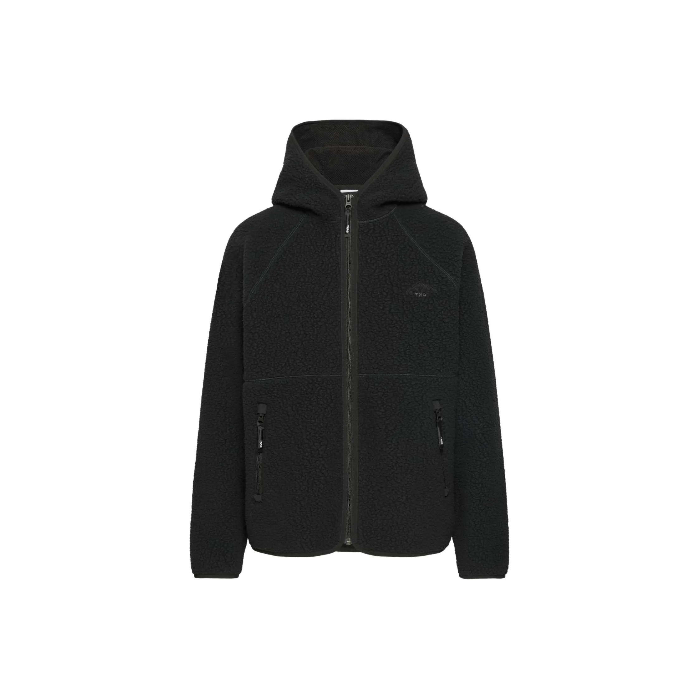 ARITZIA TNA Polartec Термический Pro С капюшоном Застежка-молния Толстовка Бархат feel Пальто Женские Черный Черный