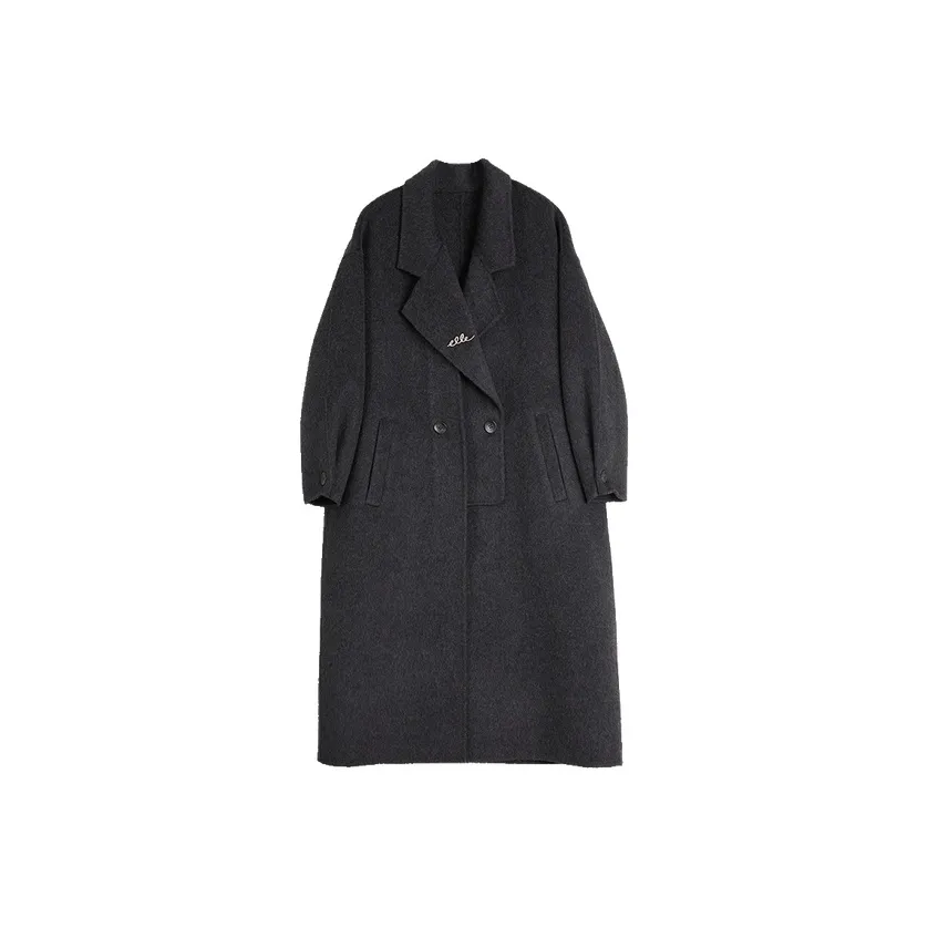 ELLE Темно-серый женский пальто