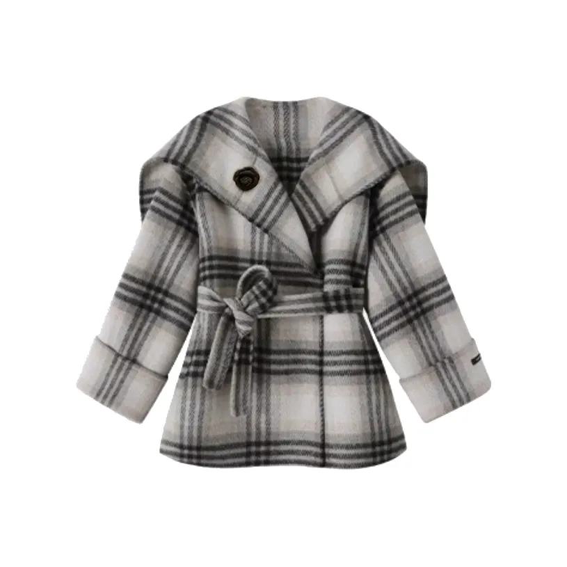 Fish Rabbits Пальто Женское Кофейное