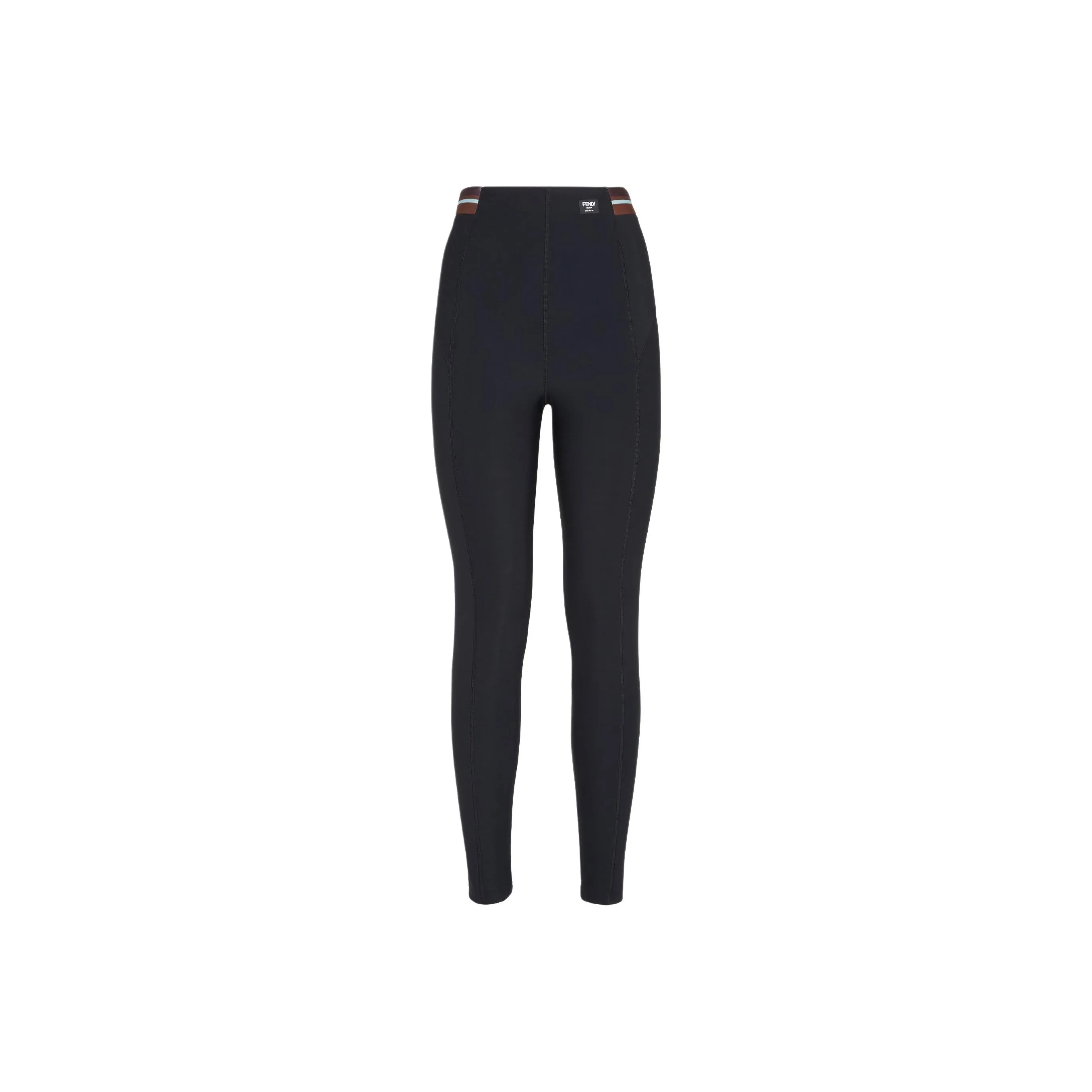 FENDI Roma Logo Patch Double-Face Leggings