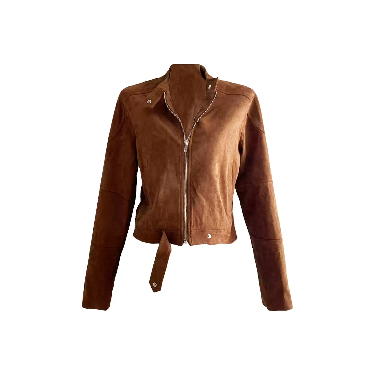 PAZZO Кожа Куртка Женская Янтарно-Коричневая
