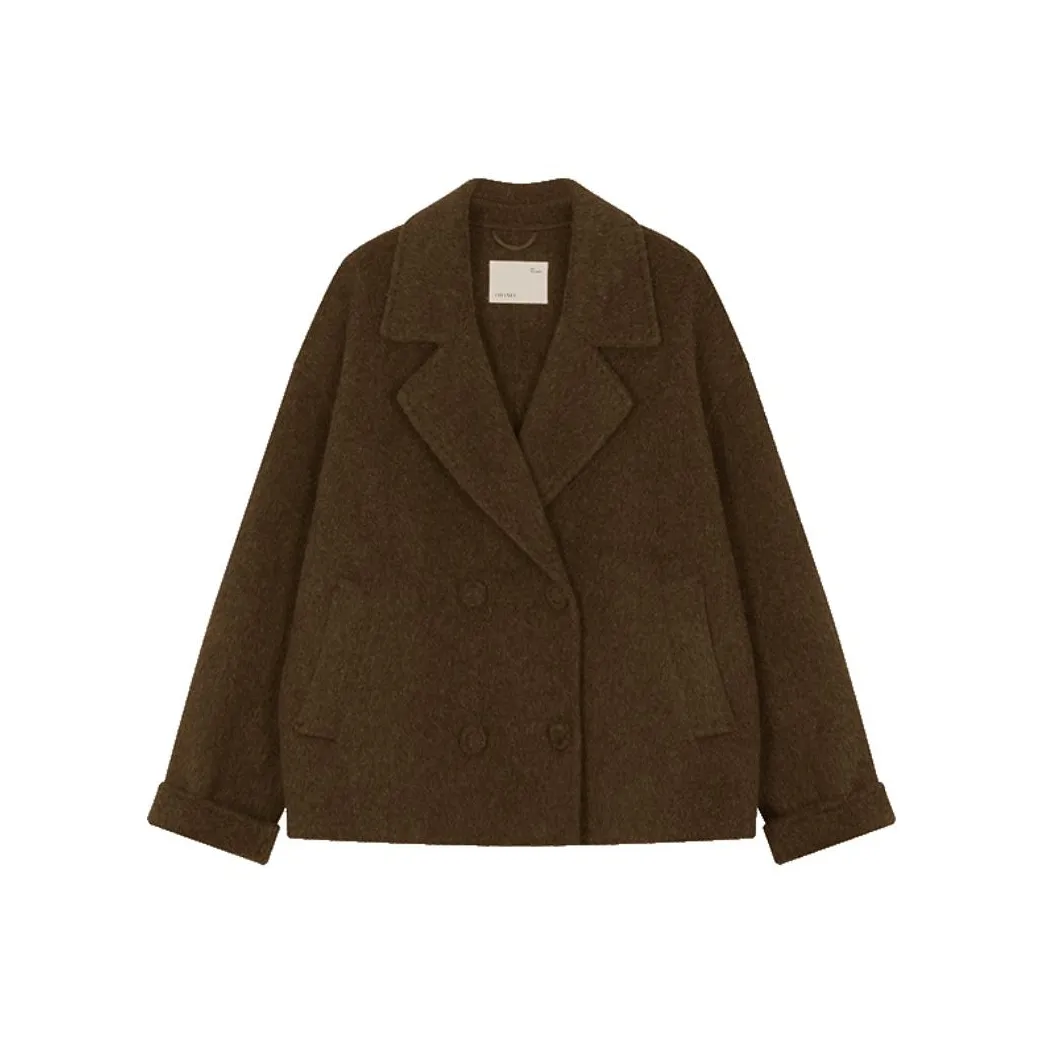 IHIMI Coat Women's Camel Coffee