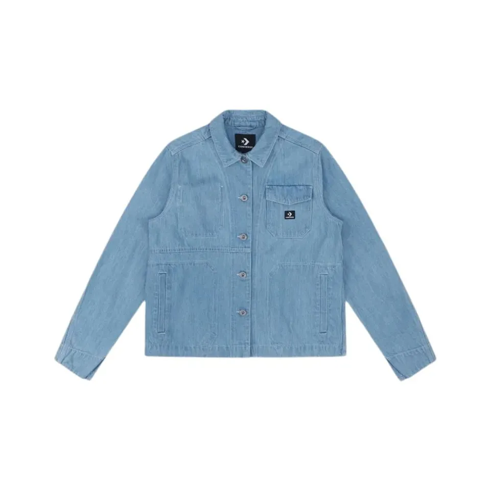 Конверс Denim Куртка Женская Синяя