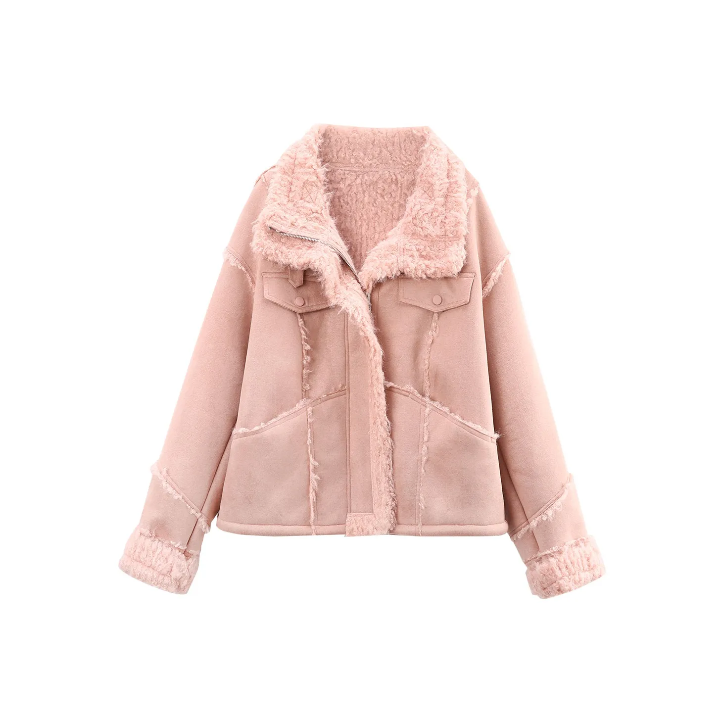 A paradise for awakening Мех Женские Розовый