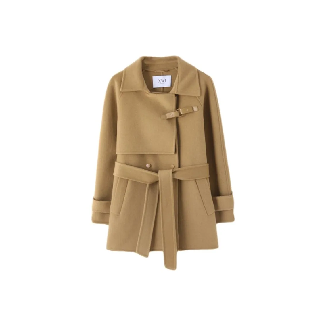 XWI Желтый, зеленый Женское пальто