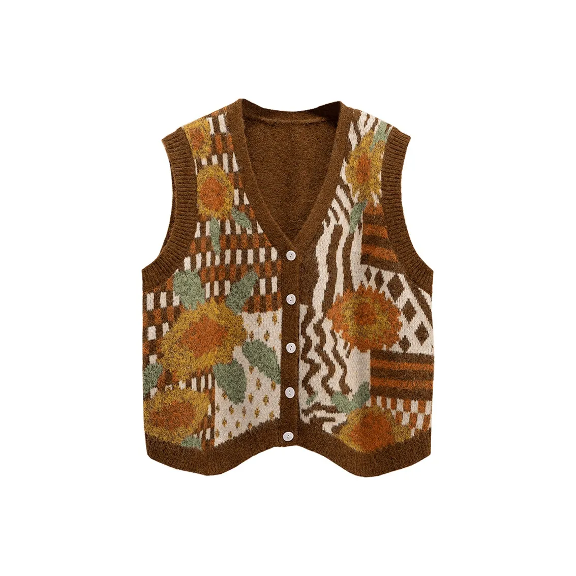 Cypress House Жилет Женские Кофе