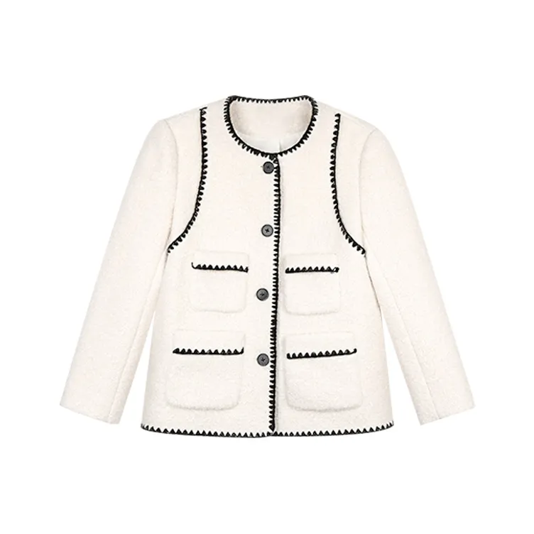 Вдохновленное Chanel Женское Осенне-Зимнее Бархатное Пальто Feel Женское