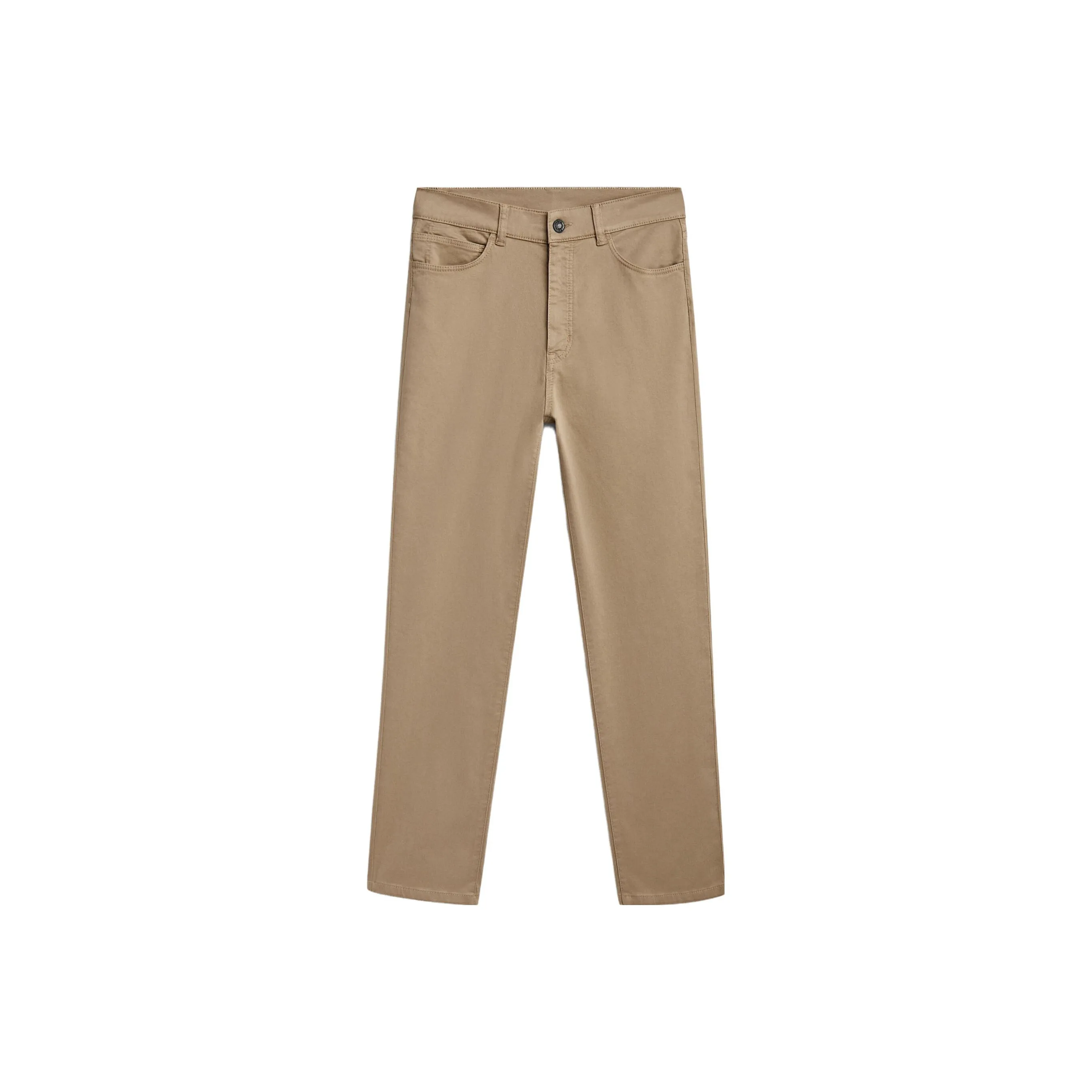 Massimo Dutti Светло-коричневые Женские Повседневные Брюки