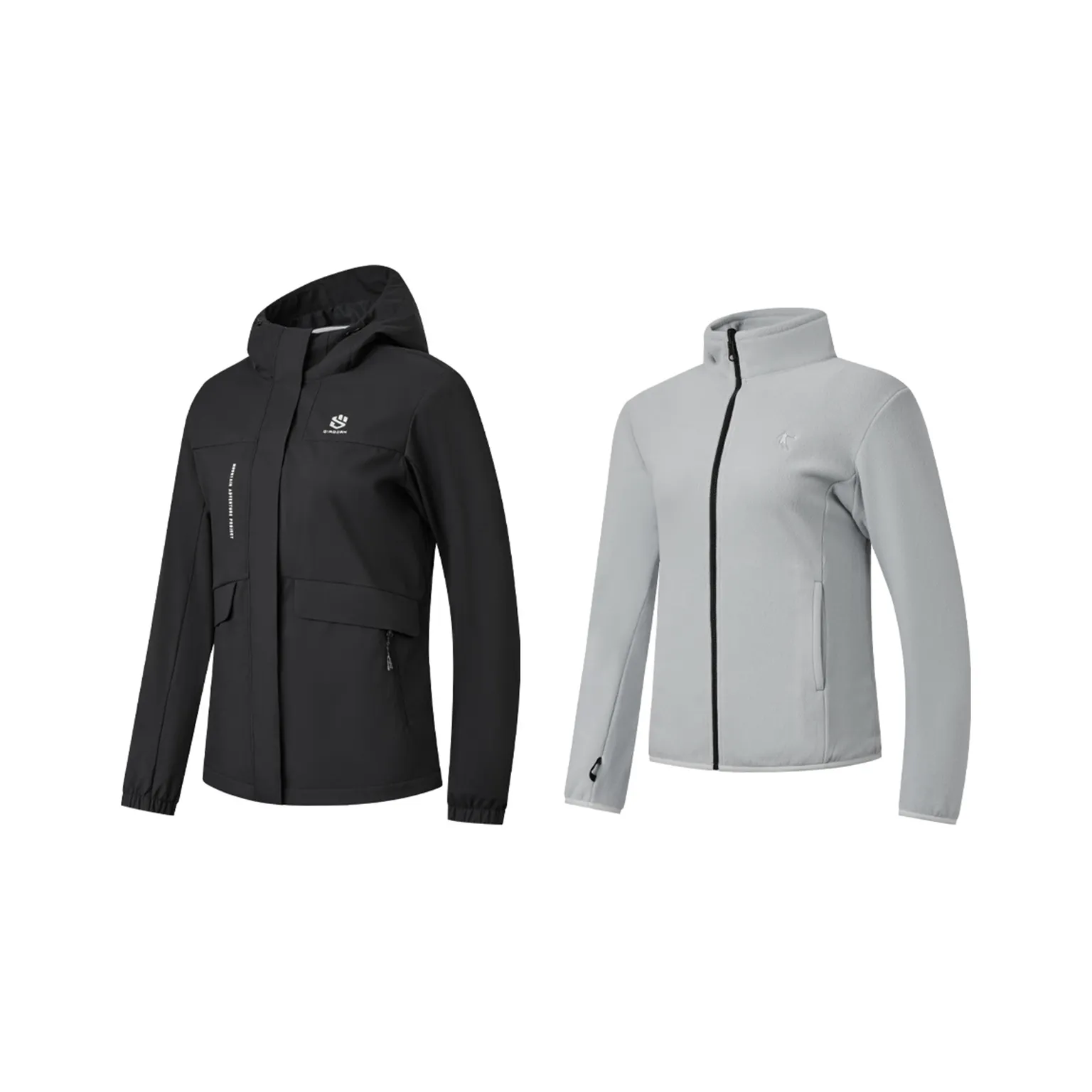 QIAODAN Mountain God Series Черные Женские Ветровки