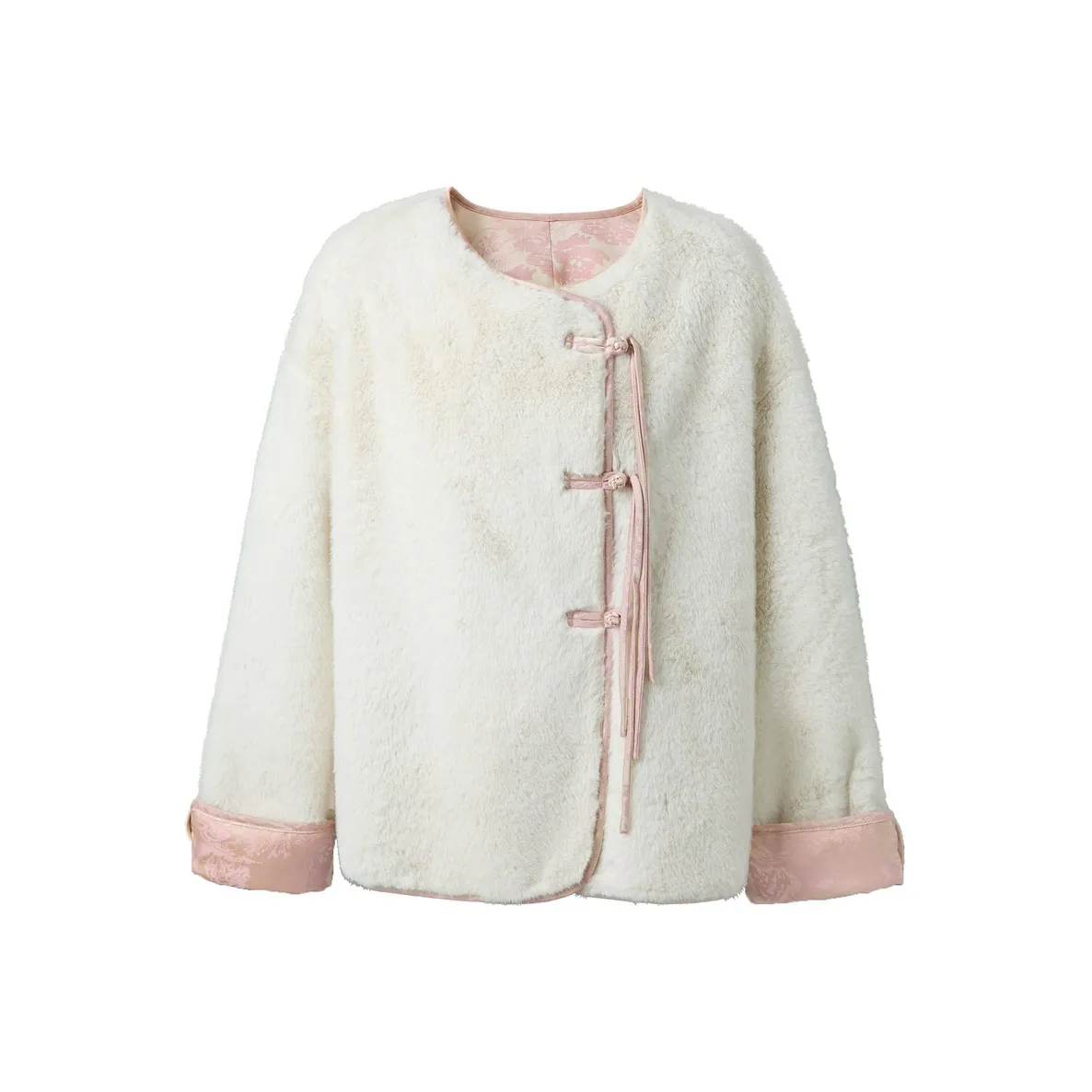 3COLOUR Экрю Женские меховые изделия