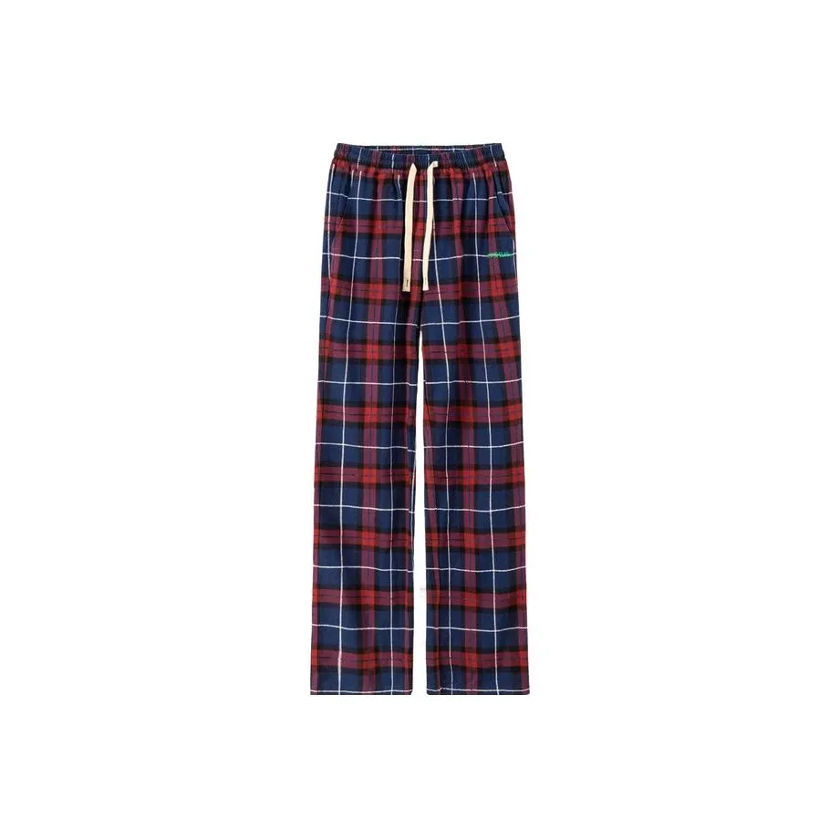 NO ONE ELSE Повседневные брюки Унисекс Красная клетка