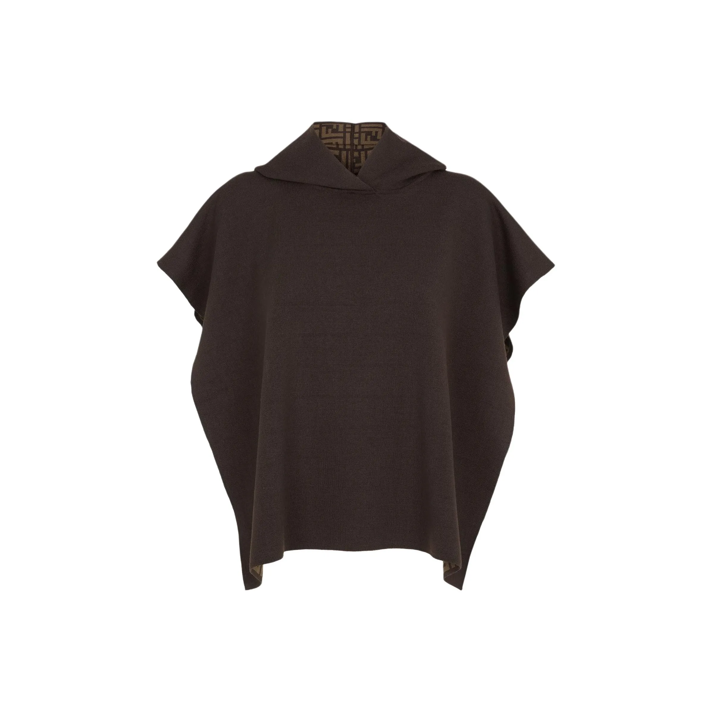 FENDI Hooded Stretch Poncho