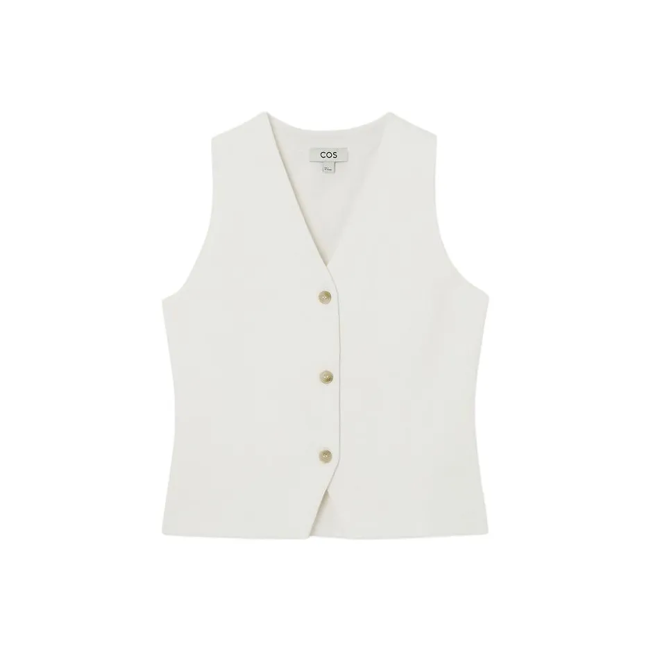 COS Сливочный Женские Жилеты