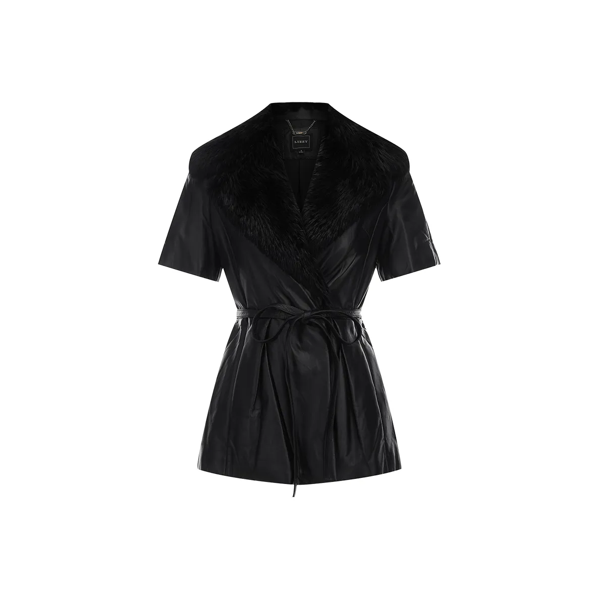 LIZZY Leather mercy jacket Women's Black