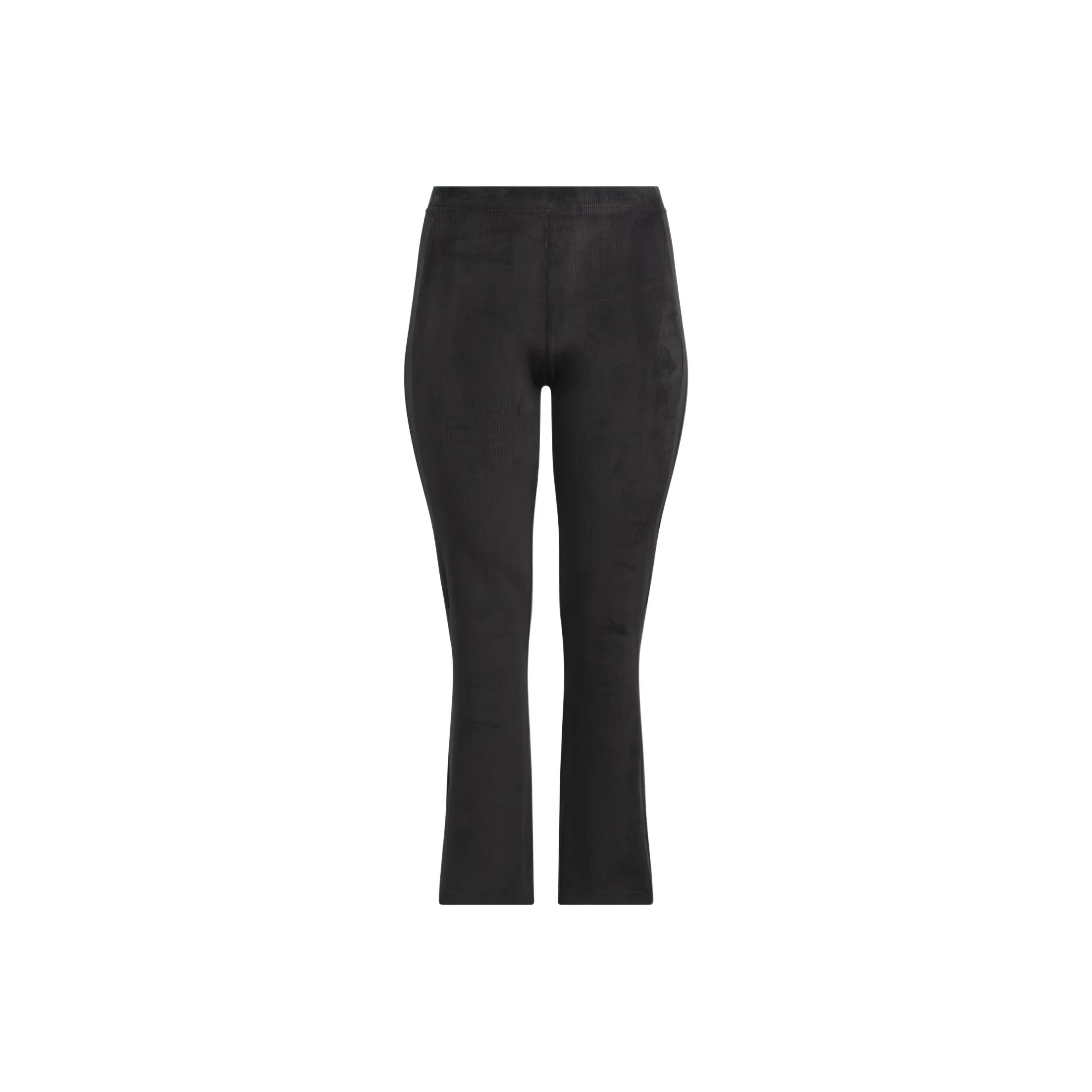 Adidas Free Shipping With AdiClub Tiro Cut 3 Stripes Stretchy Velour Flared Leggings Plus Size