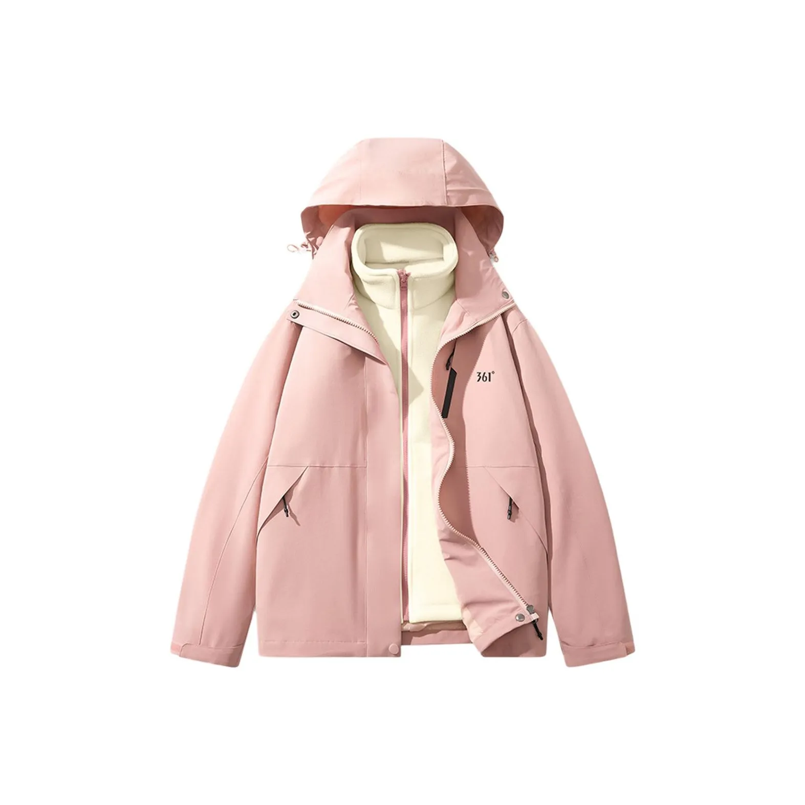 361° ZONGXUNXILIE Тренчкот Женский Кремовый Розовый