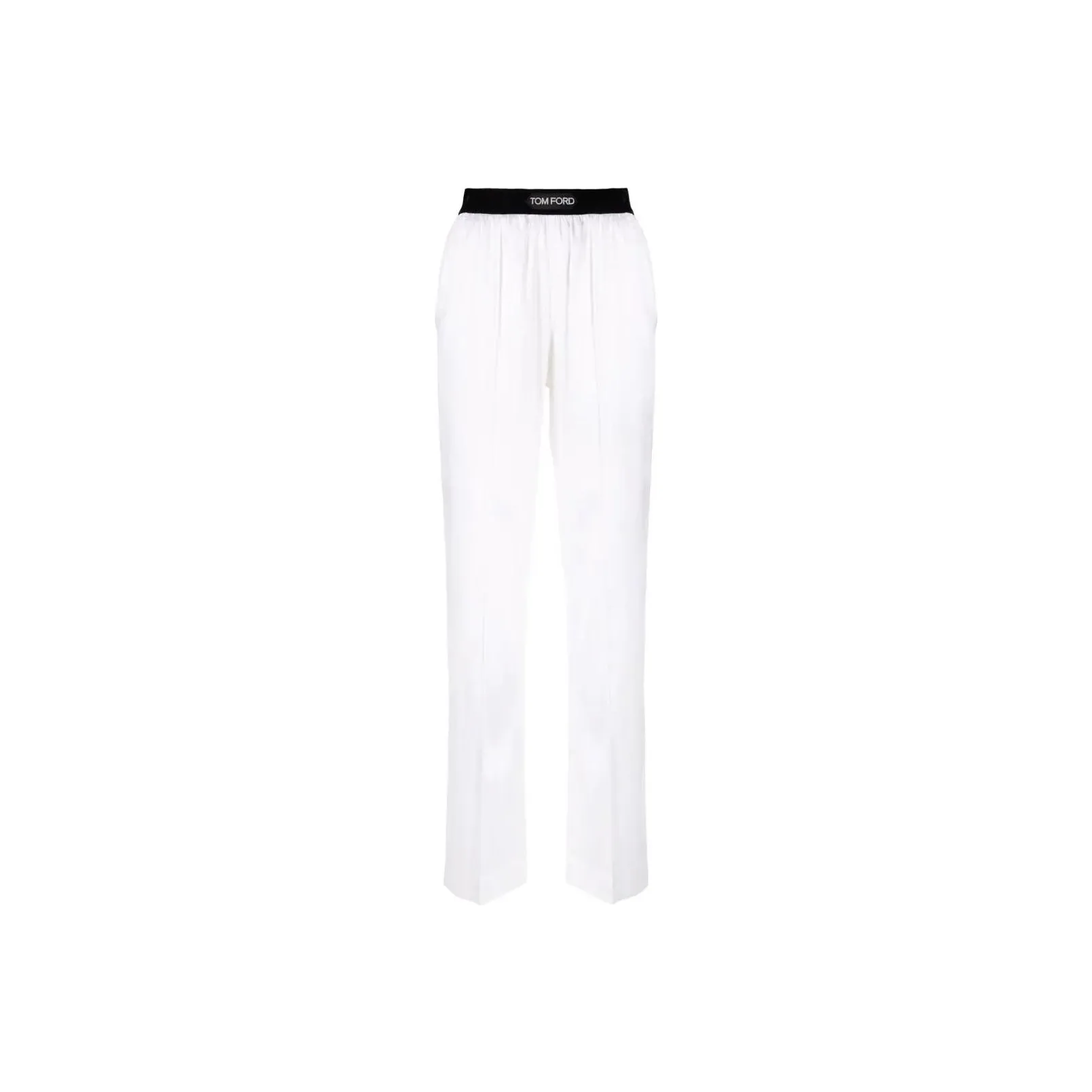TOM FORD High waisted Straight leg Silk Trousers