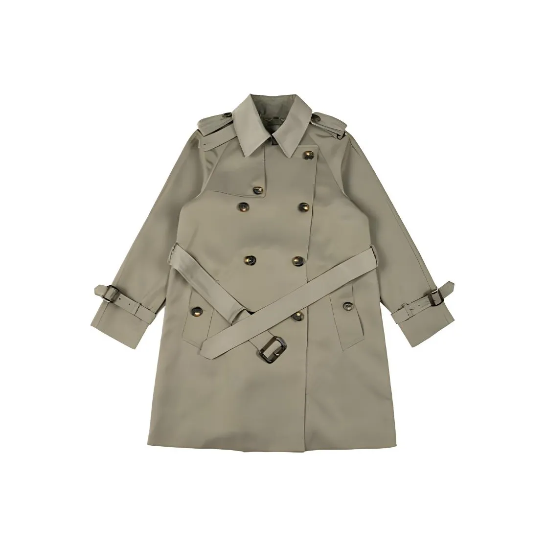 Raidy Boer Trench Coat Women's Gray Green