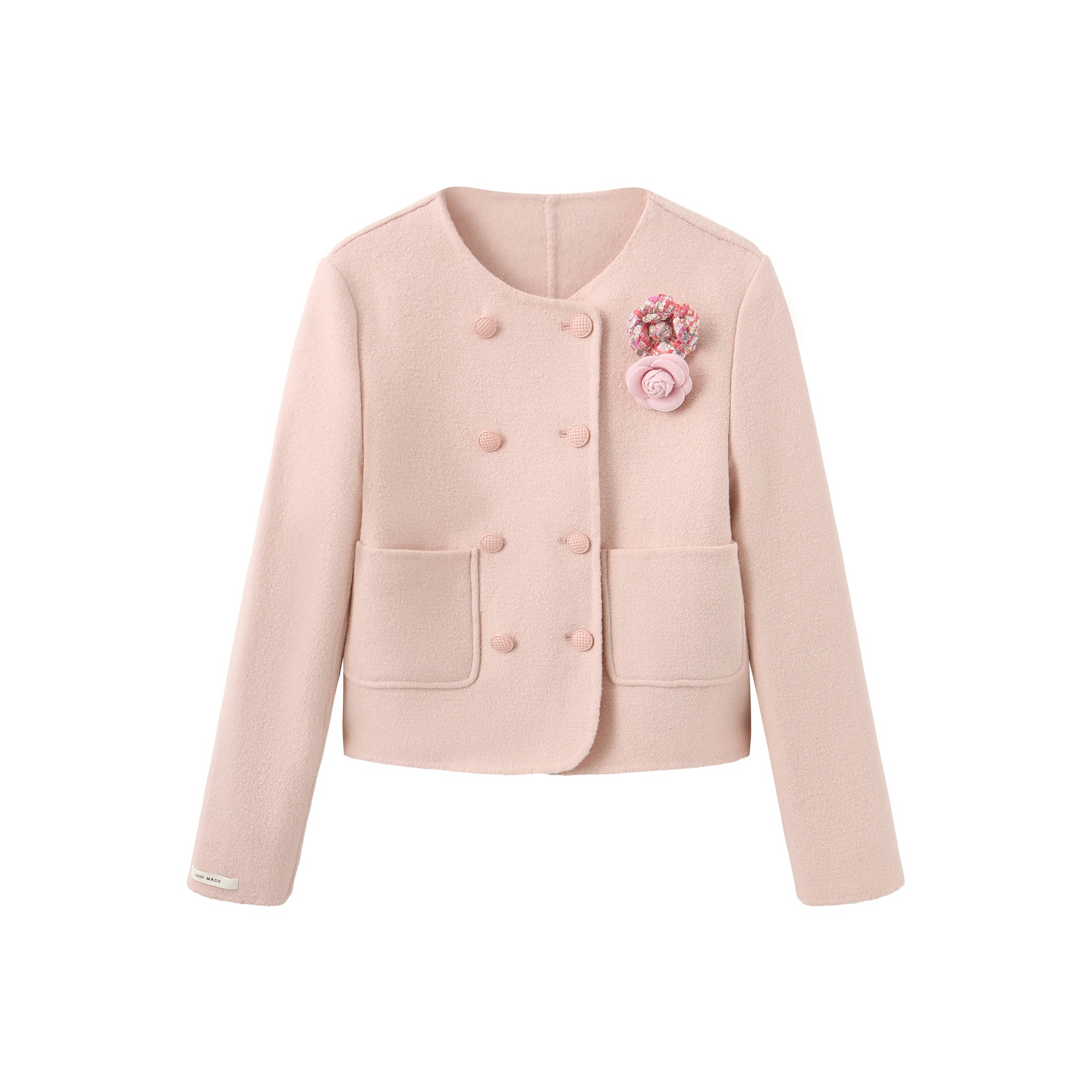 Fish Rabbits Пальто Женское Коричневый Розовый